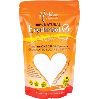 Nirvana Originals Erythritol 750g Or 1.5Kg, Refill Pouch