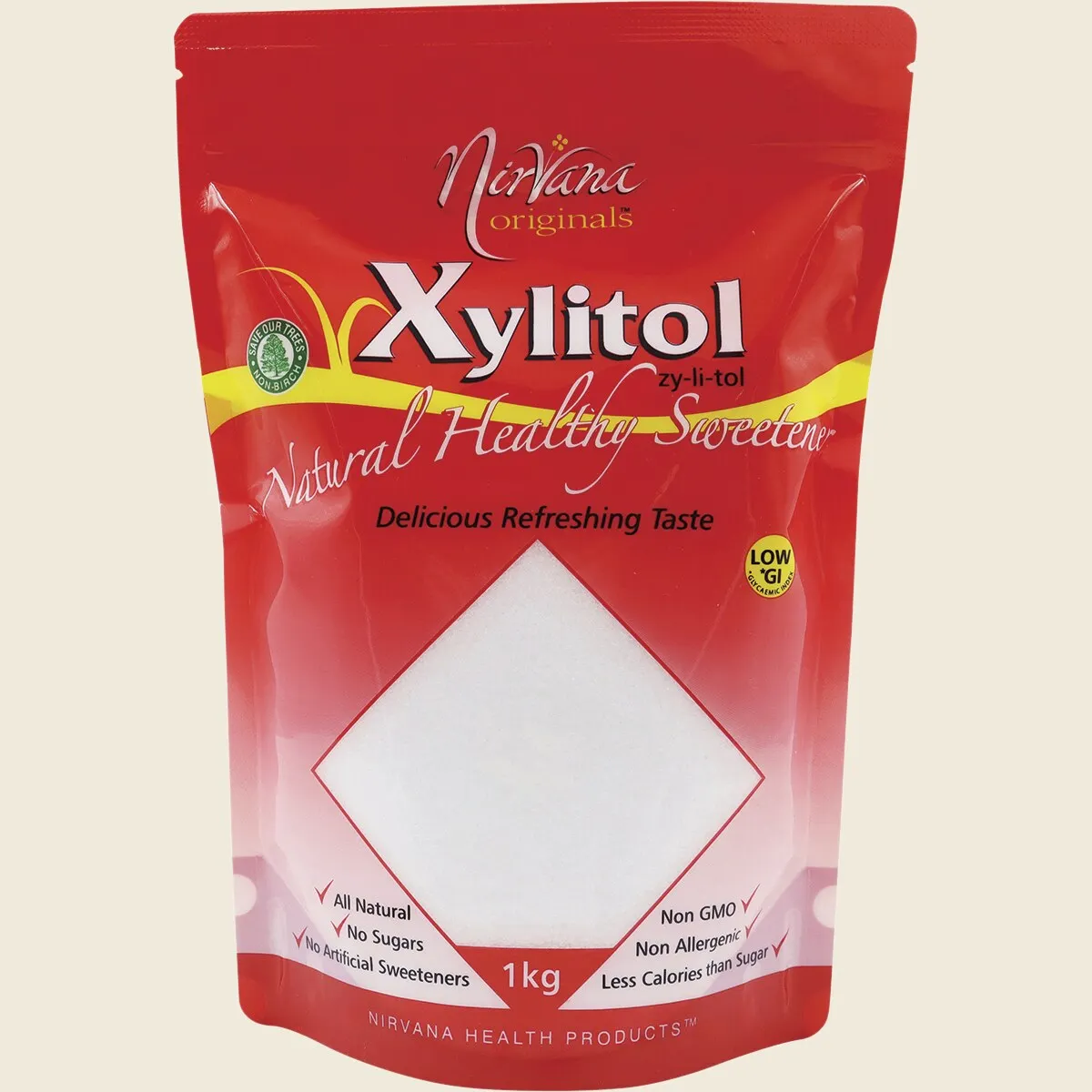 Nirvana Originals Xylitol 225g, 500g, 1Kg Or 2Kg, Refill Pouch - Image 2