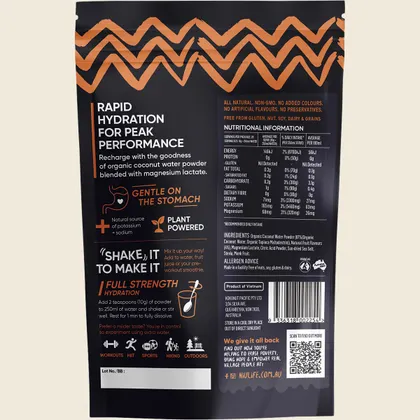 Niulife Hydrate Electrolyte Powder Tropical 200g, No Added Preservatives - Image 2