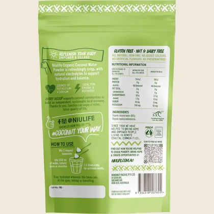Niulife Organic Coconut Water Powder 200g, Makes Up To 5 Litres - Image 2