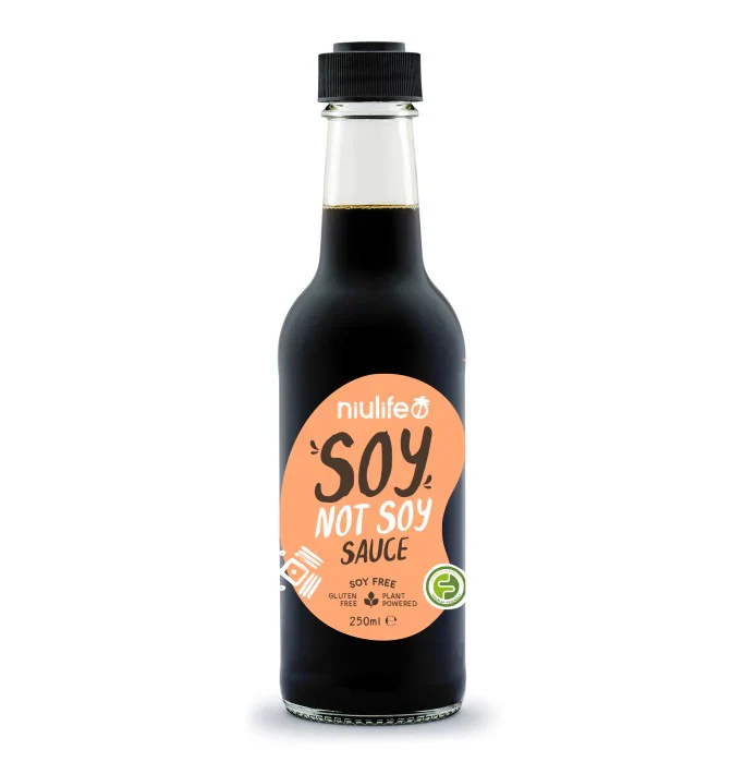 Niulife Soy-Not-Soy Sauce 250mL, Plant Powered Gluten-Free Goodness - Image 2
