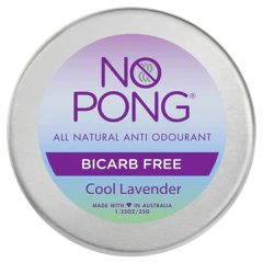 No Pong Bicarb Free Anti Odourant 35g, Cool Lavender Fragrance