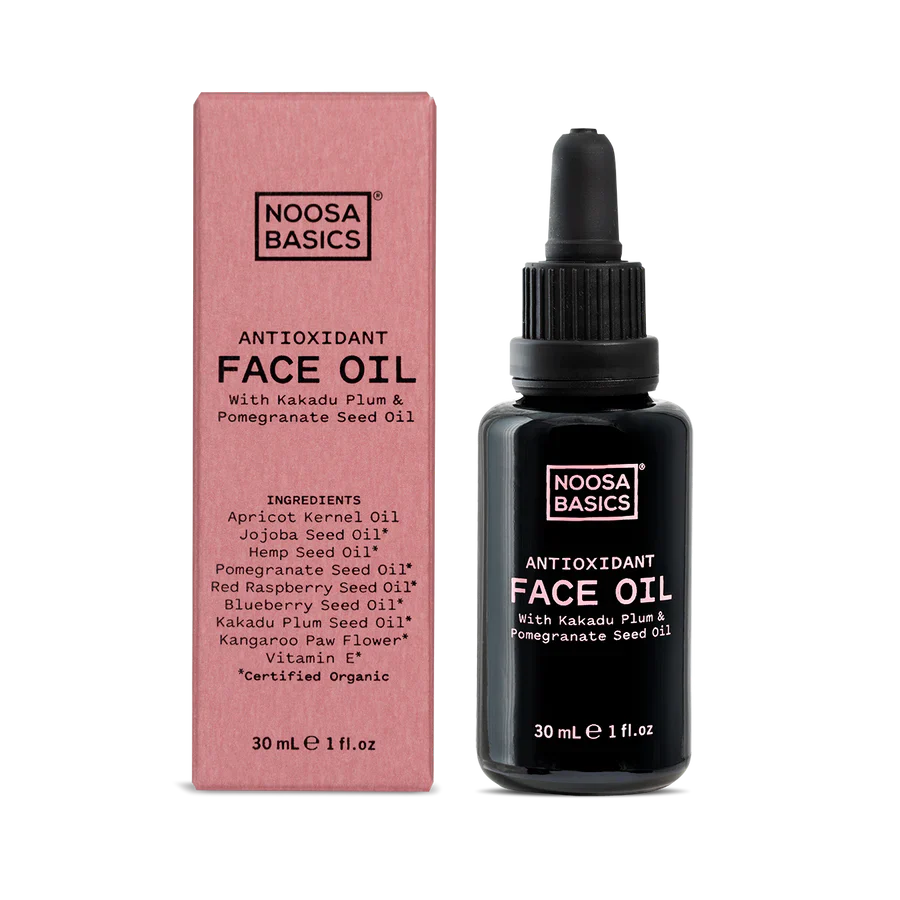 Noosa Basics Antioxidant Face Oil 30mL, With Kakadu Plum & Pomegranate Seed Oil