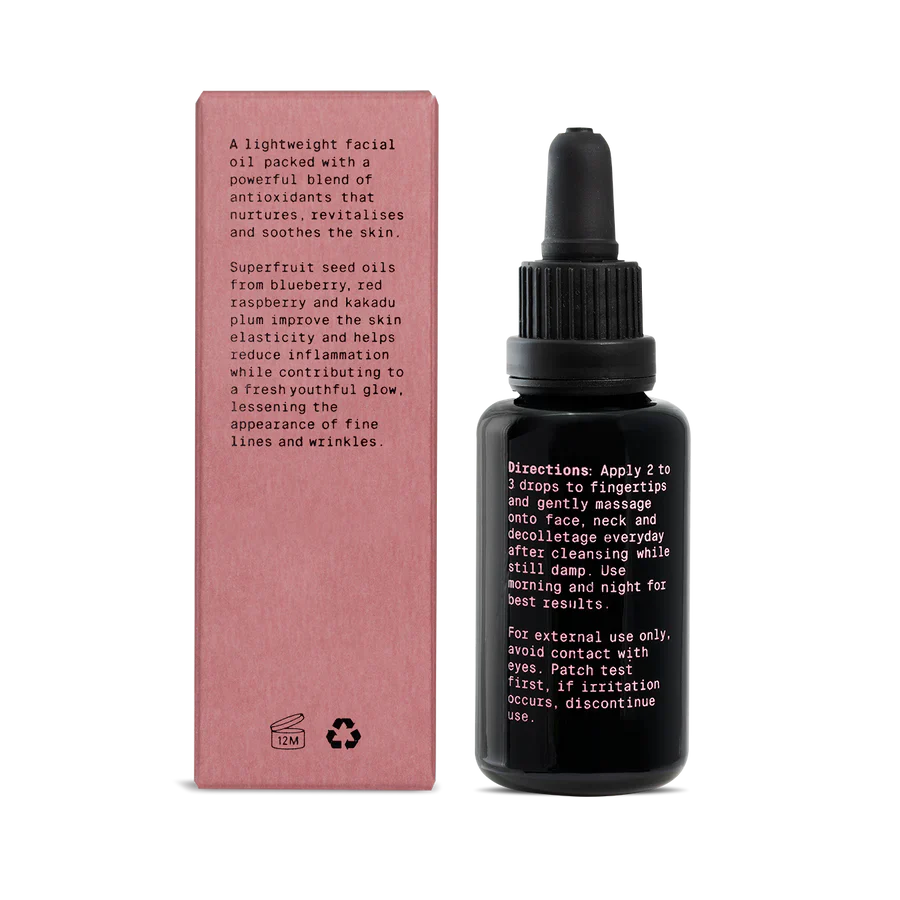 Noosa Basics Antioxidant Face Oil 30mL, With Kakadu Plum & Pomegranate Seed Oil - Image 3