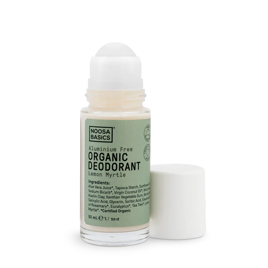 Noosa Basics Organic Deodorant Roll On 50mL, Lemon Myrtle Fragrance