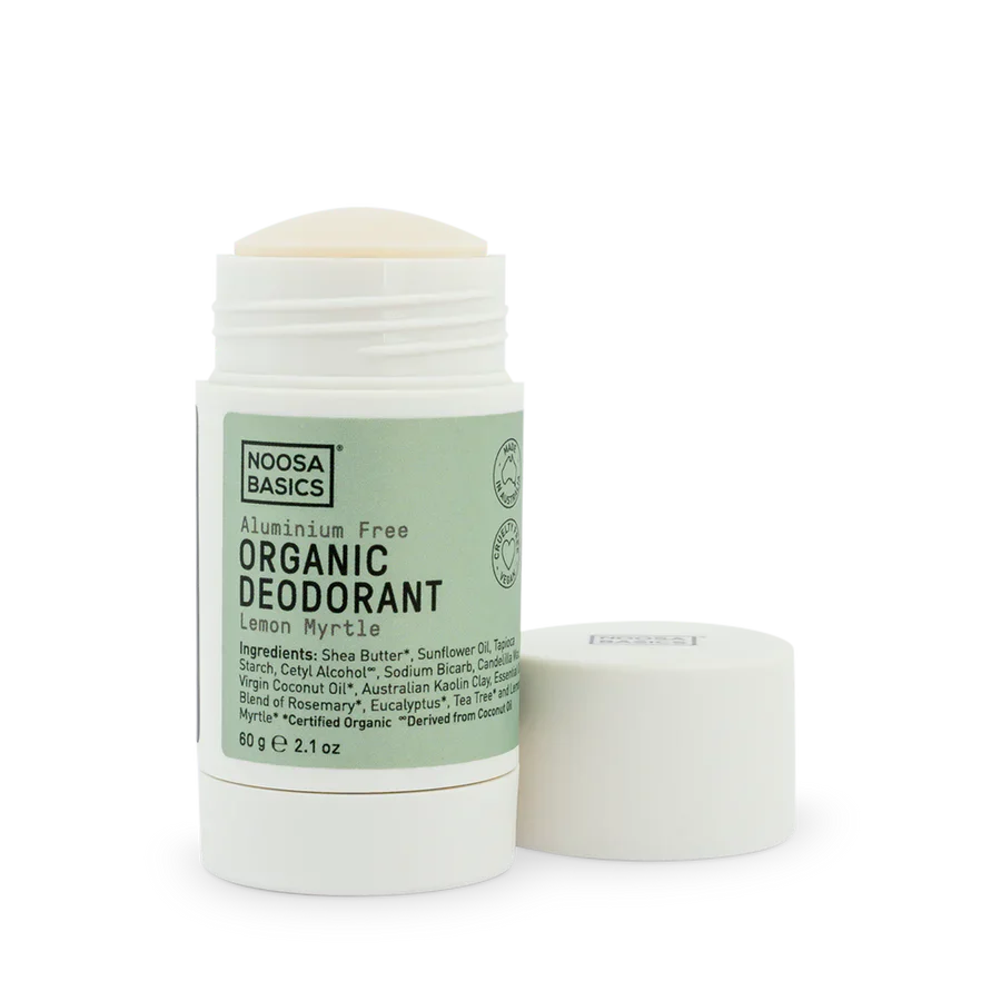 Noosa Basics Organic Deodorant Stick 60g, Lemon Myrtle