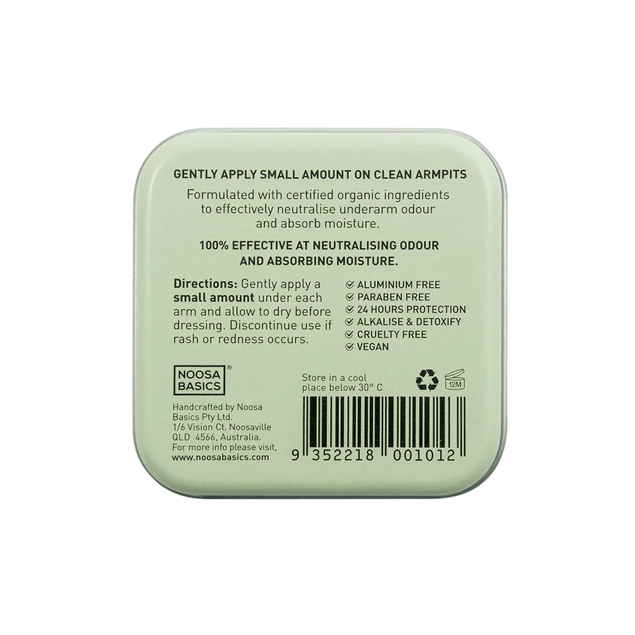 Noosa Basics Organic Deodorant Tin 50g, Lemon Myrtle - Image 2