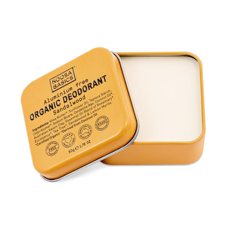 Noosa Basics Organic Deodorant Tin 50g, Sandalwood
