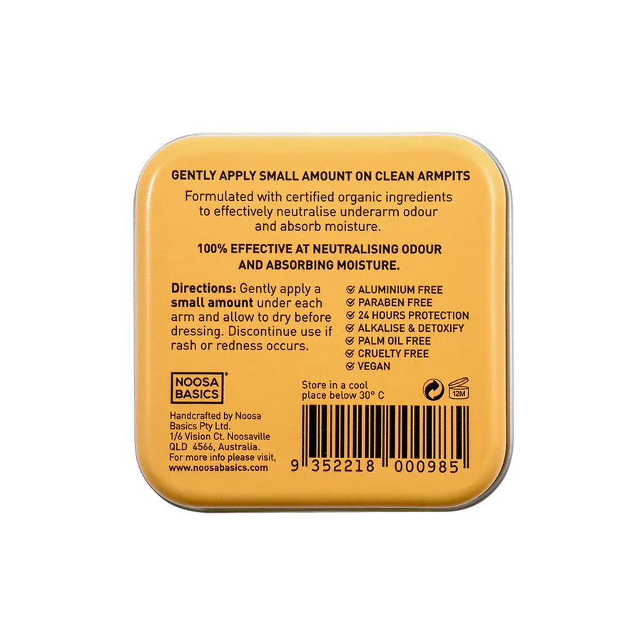 Noosa Basics Organic Deodorant Tin 50g, Sandalwood - Image 2