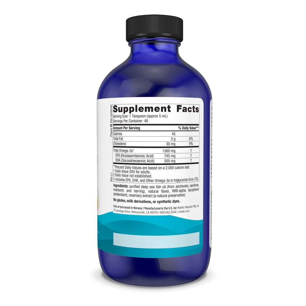 Nordic Naturals Omega-3 237mL Or 473mL, For Cognition, Hearth Health & Immune Support - Image 3