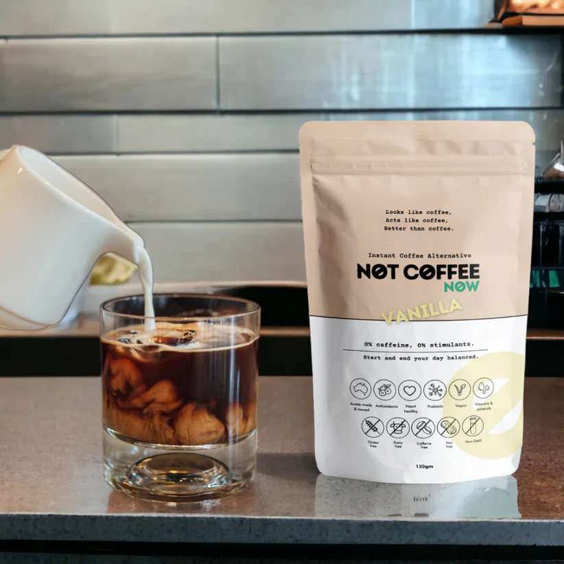 Not Coffee Instant Coffee Alternative 120g, Vanilla Flavour - Image 3