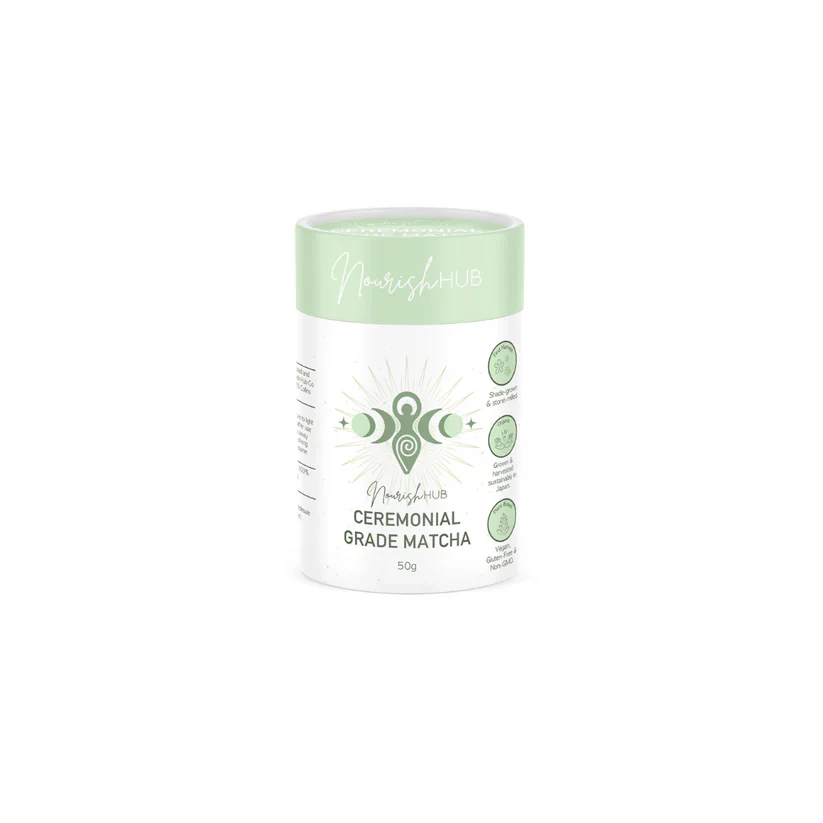 Nourish Hub Ceremonial Grade Matcha Powder 50g, Shade-Grown & Stone-Milled - Image 2