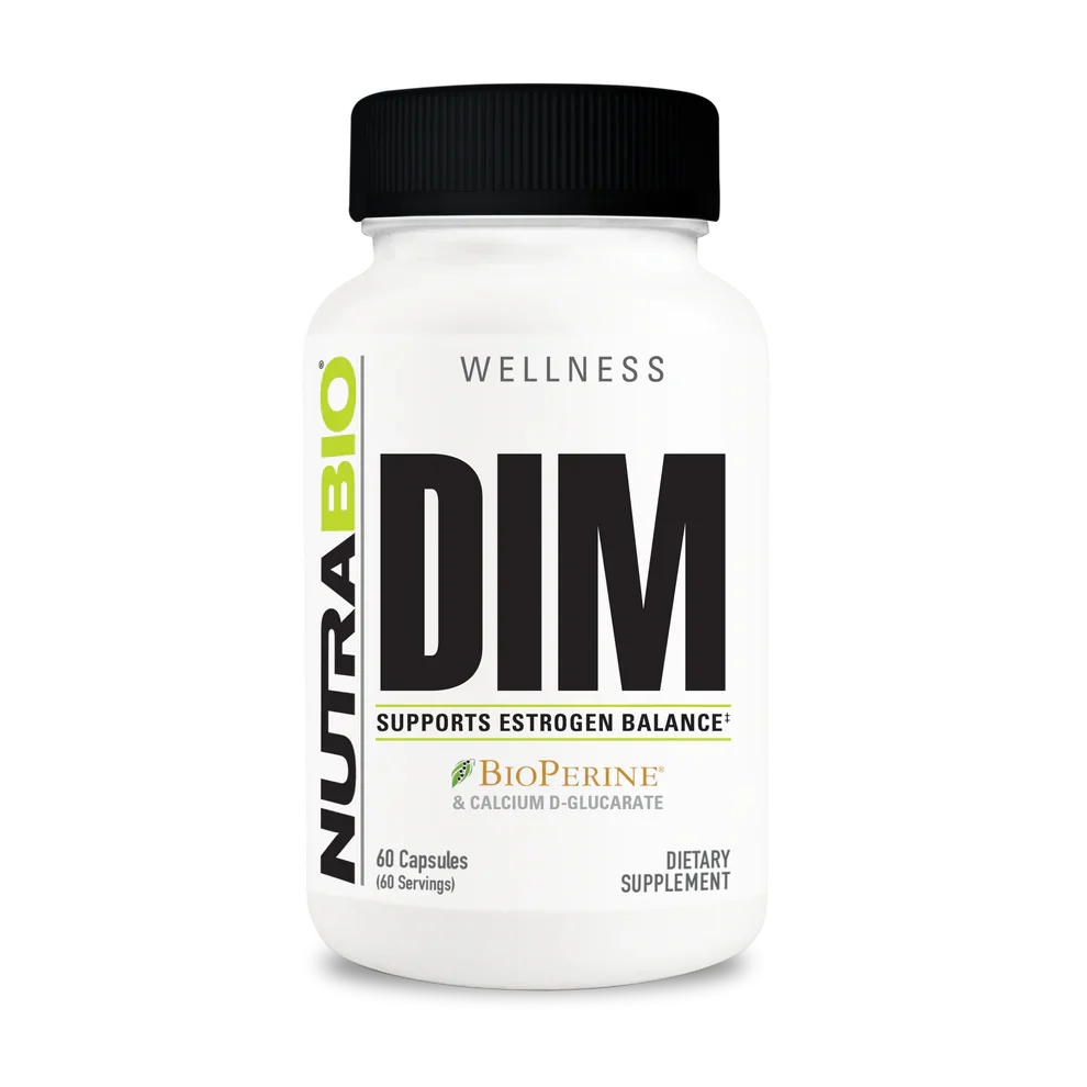 NutraBio Wellness Collection DIM With Calcium D-Glucarate 60 Capsules, Powerful Solution For Achieving Hormonal Balance