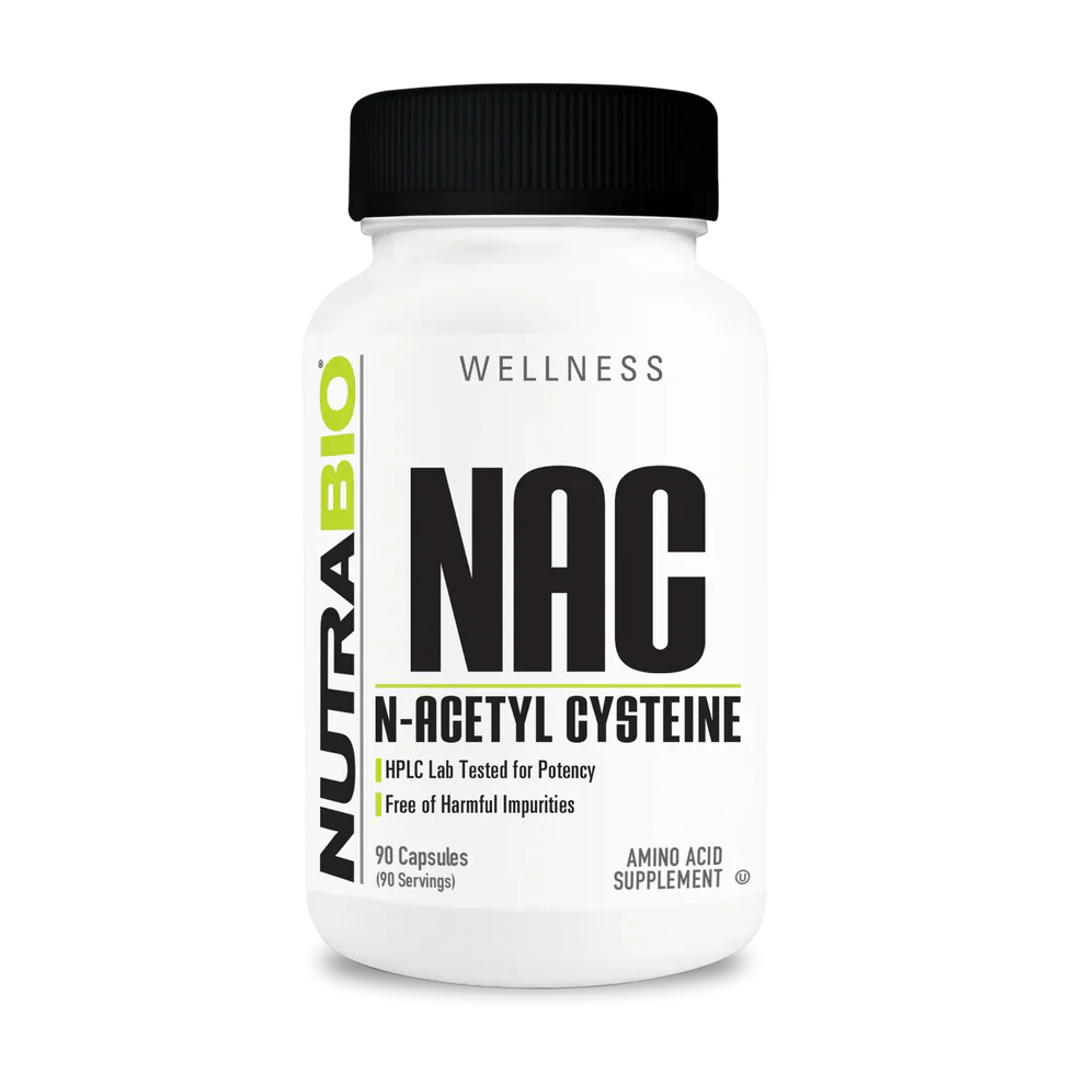 NutraBio Wellness Collection NAC {N-Acetyl-Cysteine} 600mg 90 Veggie Capsules, Boost Glutathione Levels