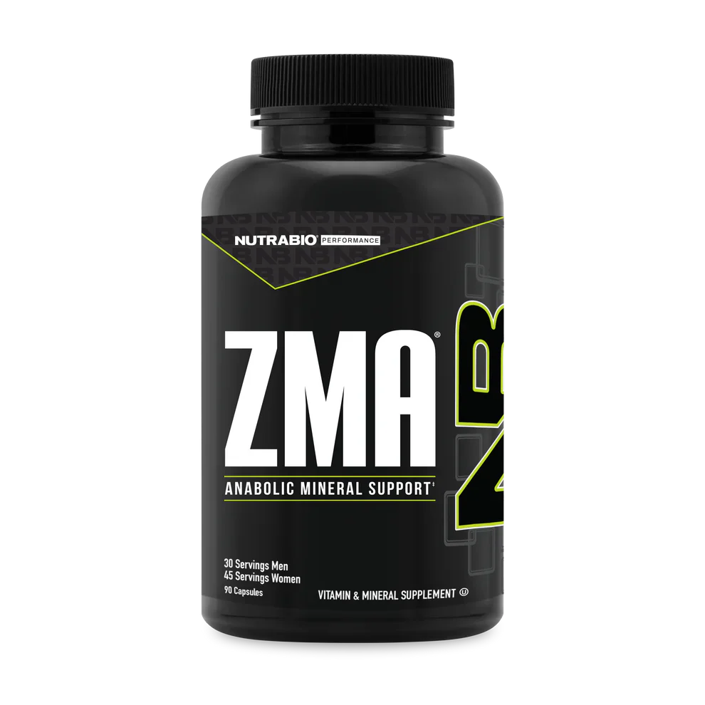 NutraBio Performance Collection ZMA 90 Or 180 Veggie Capsules, Supports Growth Recovery & Sleep