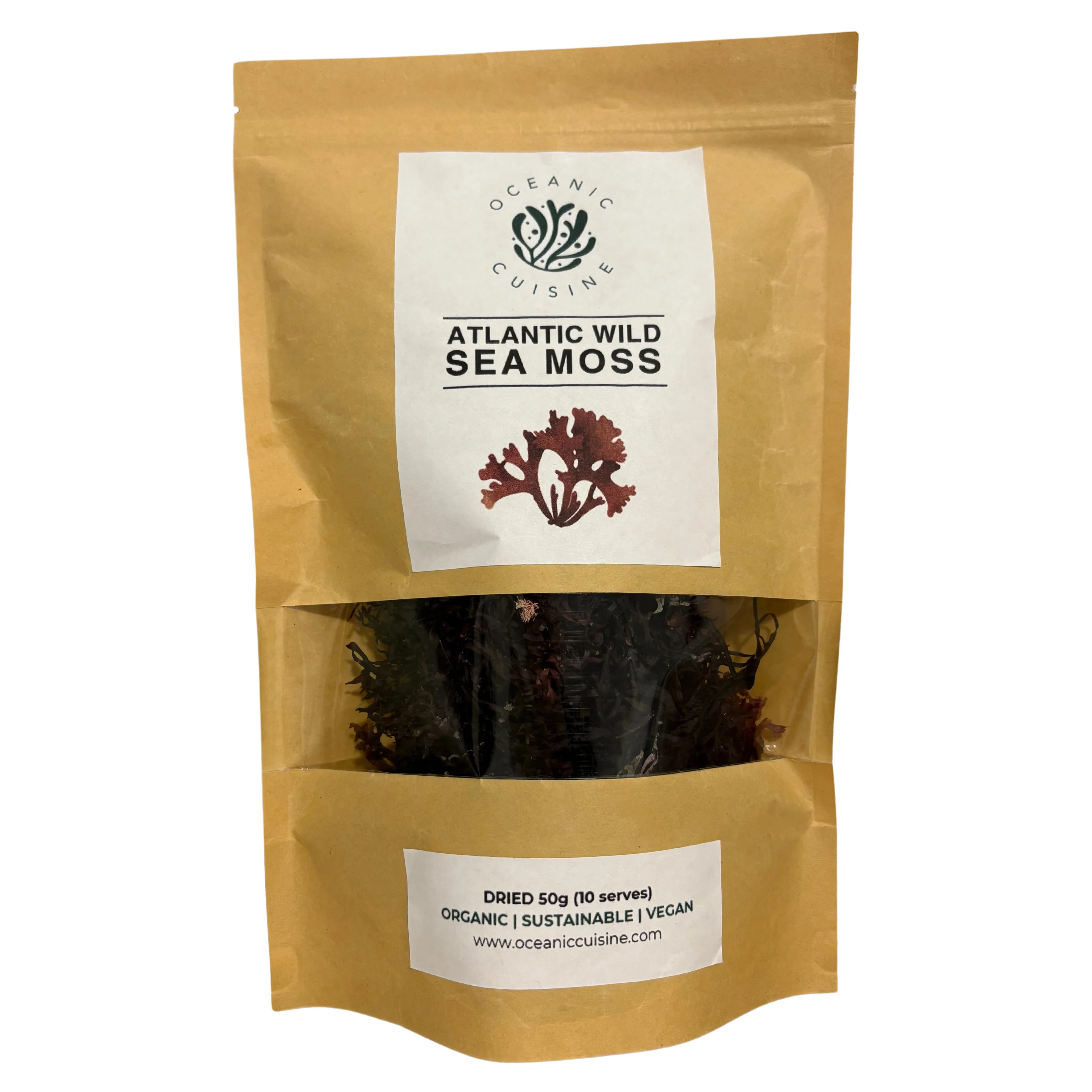 Oceanic Cuisine Wild Atlantic Sea Moss 50g, Nourishing & Hydrating