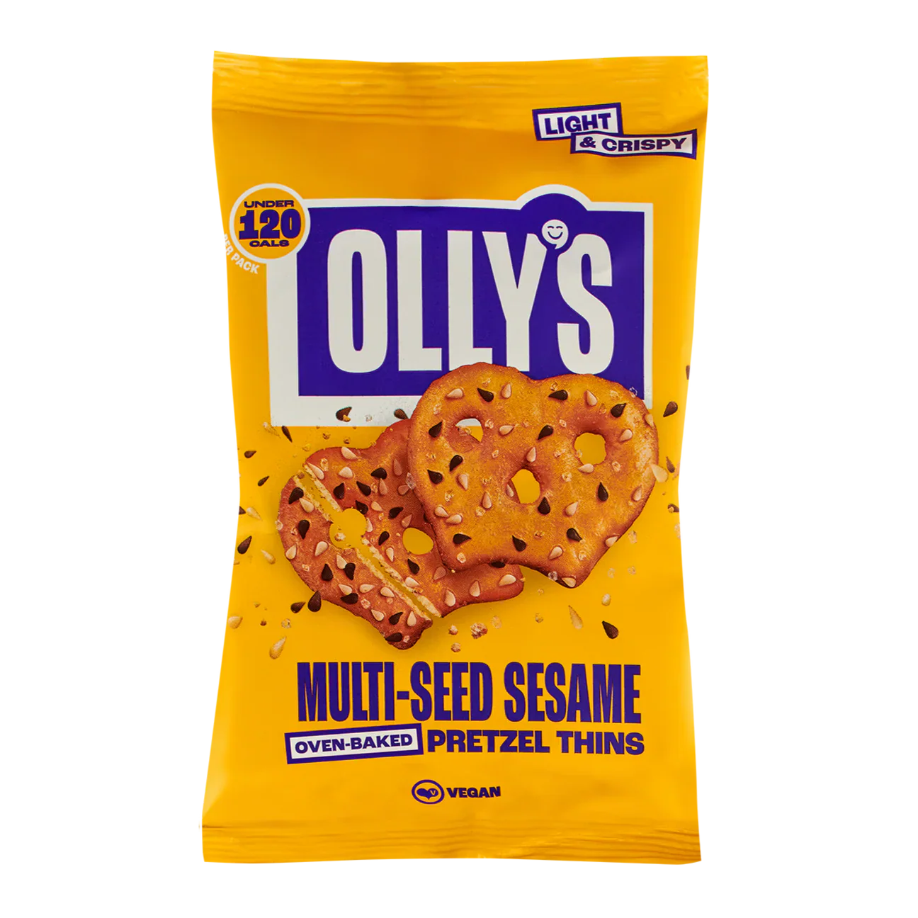 Olly's Pretzel Thins 140g, Multi-Seed Sesame Flavour - Image 4