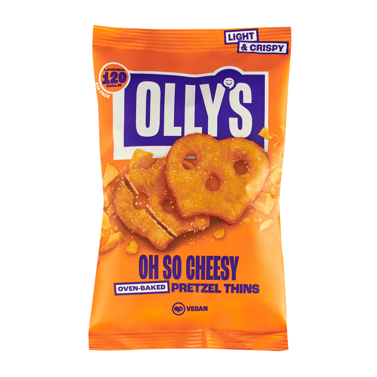 Olly's Pretzel Thins 140g, Oh So Cheesy Flavour - Image 4