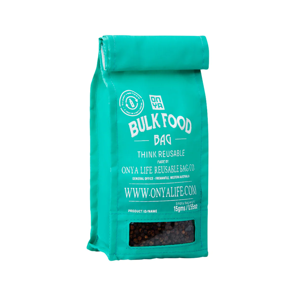 Onya Reusable Bulk Food Bag Aqua, Small, Medium Or Large Size - Image 2