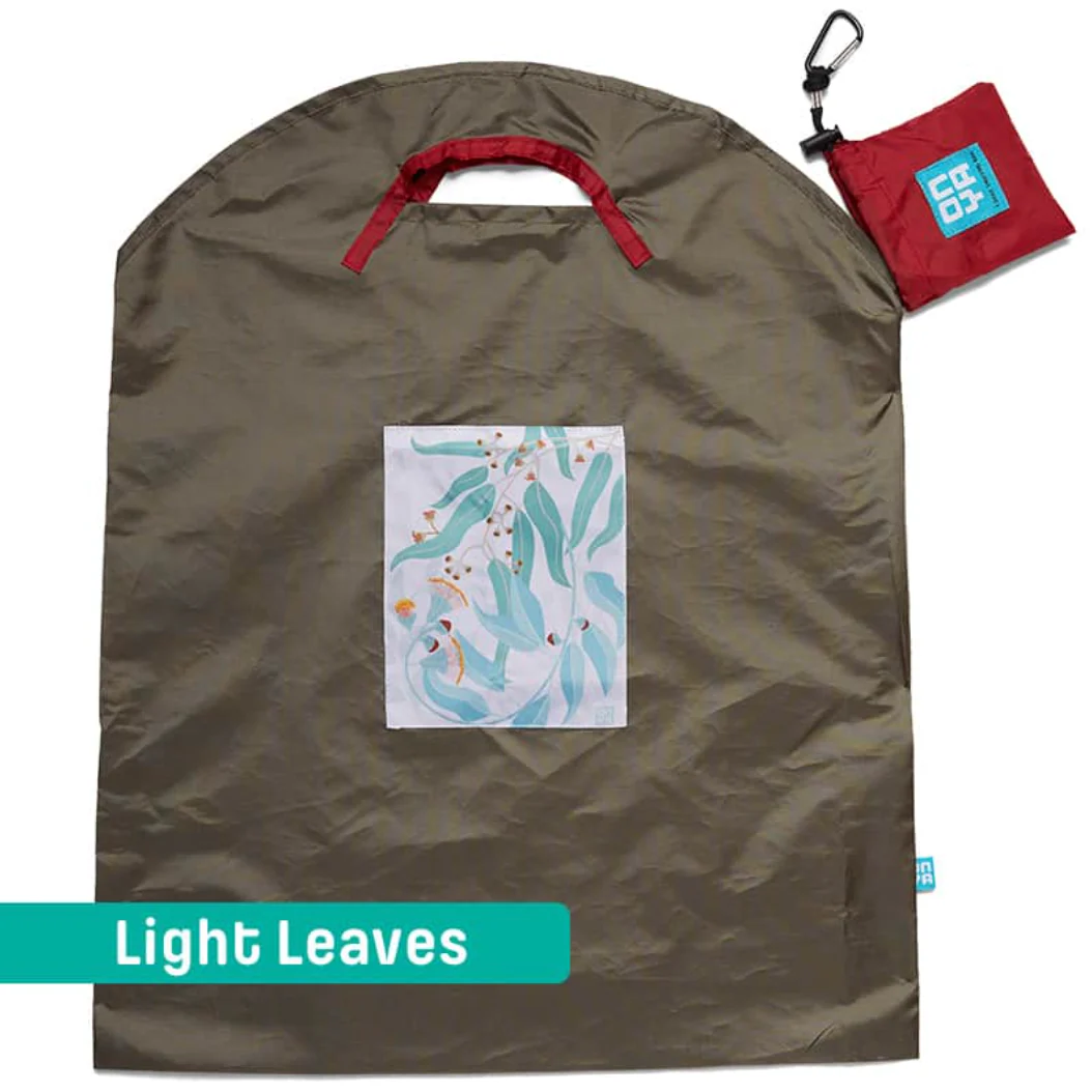Onya Reusable Shopping Bag Olive Light Leaf, Small Or Large Size