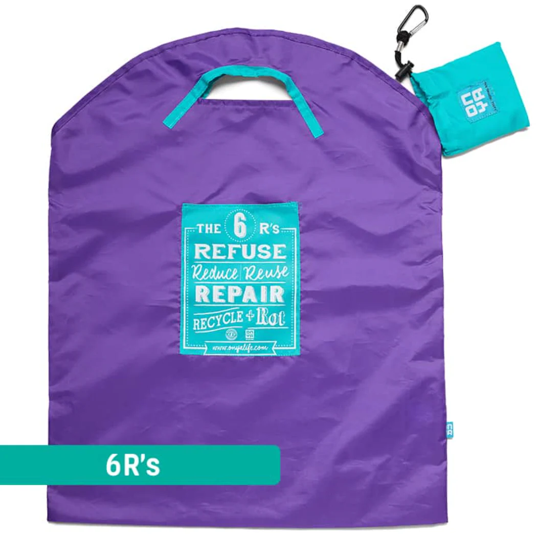 Onya Reusable Shopping Bag Purple 6R's, Small Or Large Size