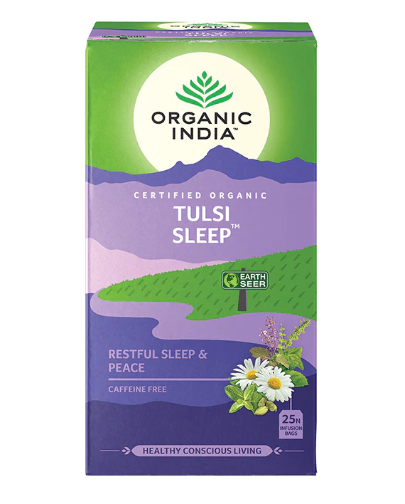 Organic India Wellness Tea Tulsi Sleep, 25 Herbal Tea Bags; Certified Organic - Image 3
