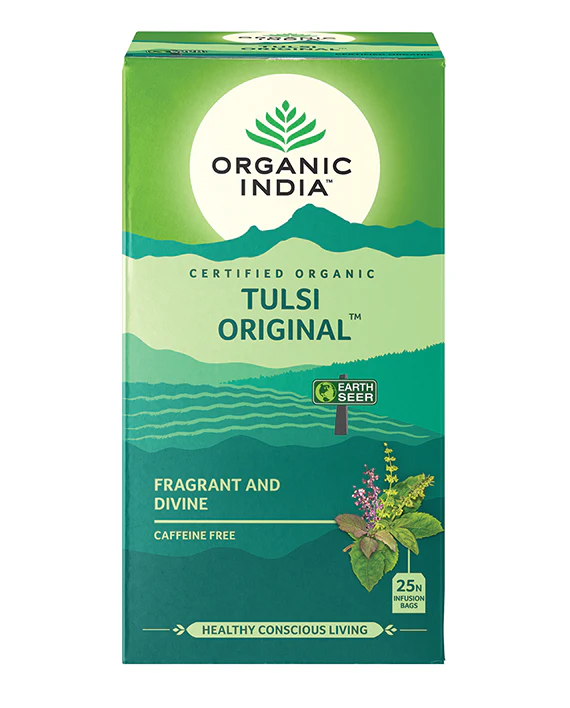 Organic India Wellness Tea Tulsi Original, 25 Herbal Tea Bags; Certified Organic - Image 5
