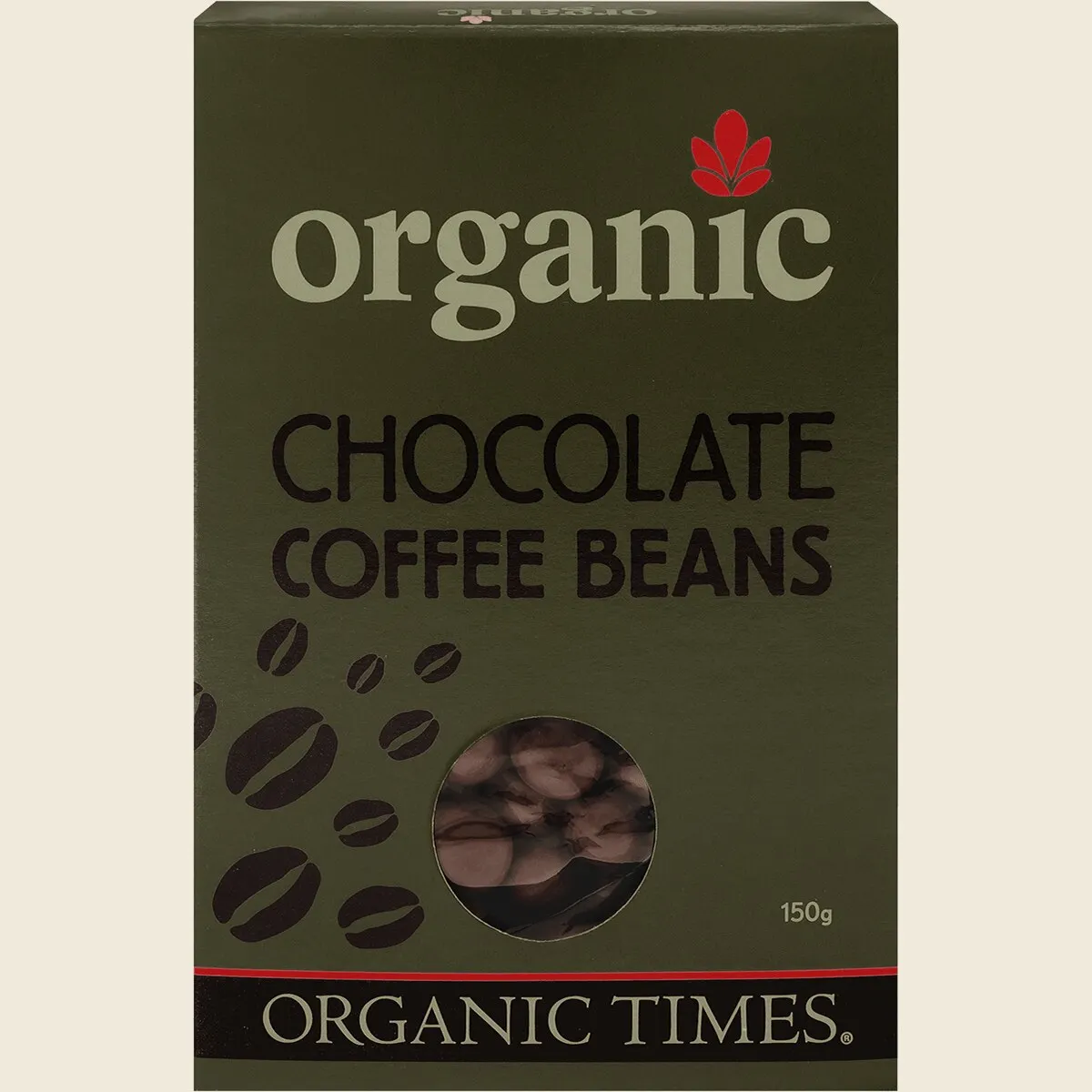 Organic Times Certified Organic Milk Chocolate Coated Coffee Beans 150g, Smooth & Rich
