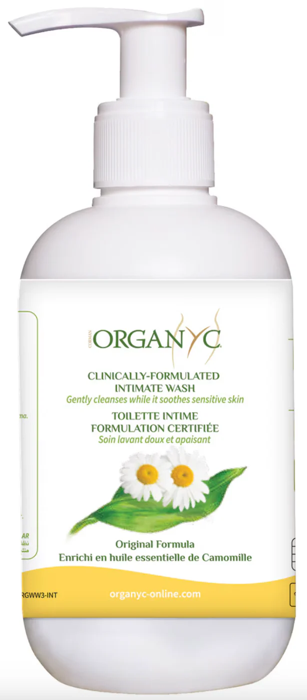 Organyc Chamomile Intimate Wash 250mL, Clinically-Formulated & Dermatologically Tested - Image 2