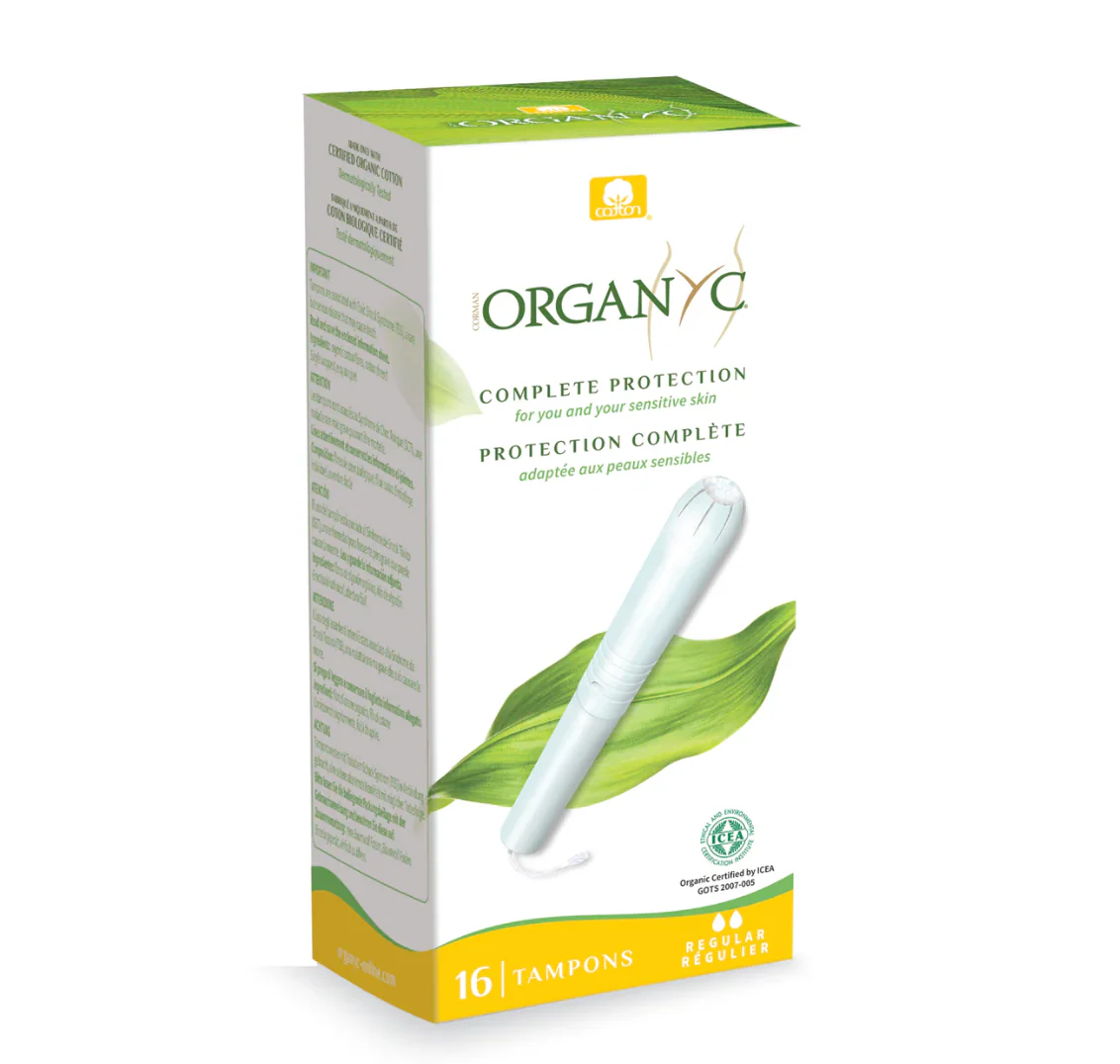 Organyc Cotton Regular Tampons 16pk, With Applicator