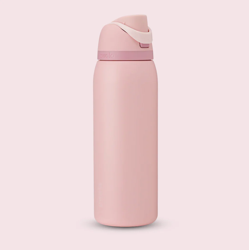 Owala FreeSip Stainless Steel Water Bottle 24oz, 32oz Or 40oz, Rose Quartz - Image 7
