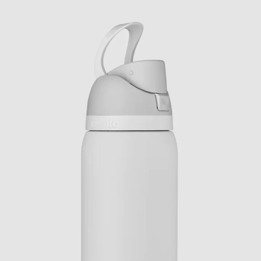Owala FreeSip Stainless Steel Water Bottle 24oz, 32oz or 40oz, Shy Marshmallow - Image 6