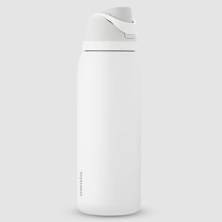 Owala FreeSip Stainless Steel Water Bottle 24oz, 32oz or 40oz, Shy Marshmallow - Image 8