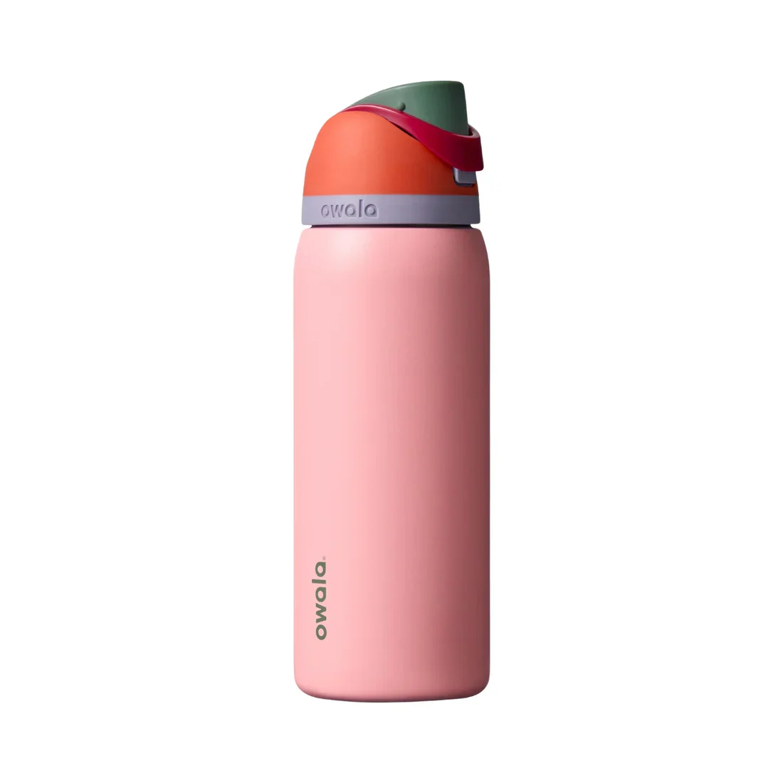 Owala FreeSip Stainless Steel Water Bottle 24oz Or 32oz, Sugar High {Red /Pink} - Image 2
