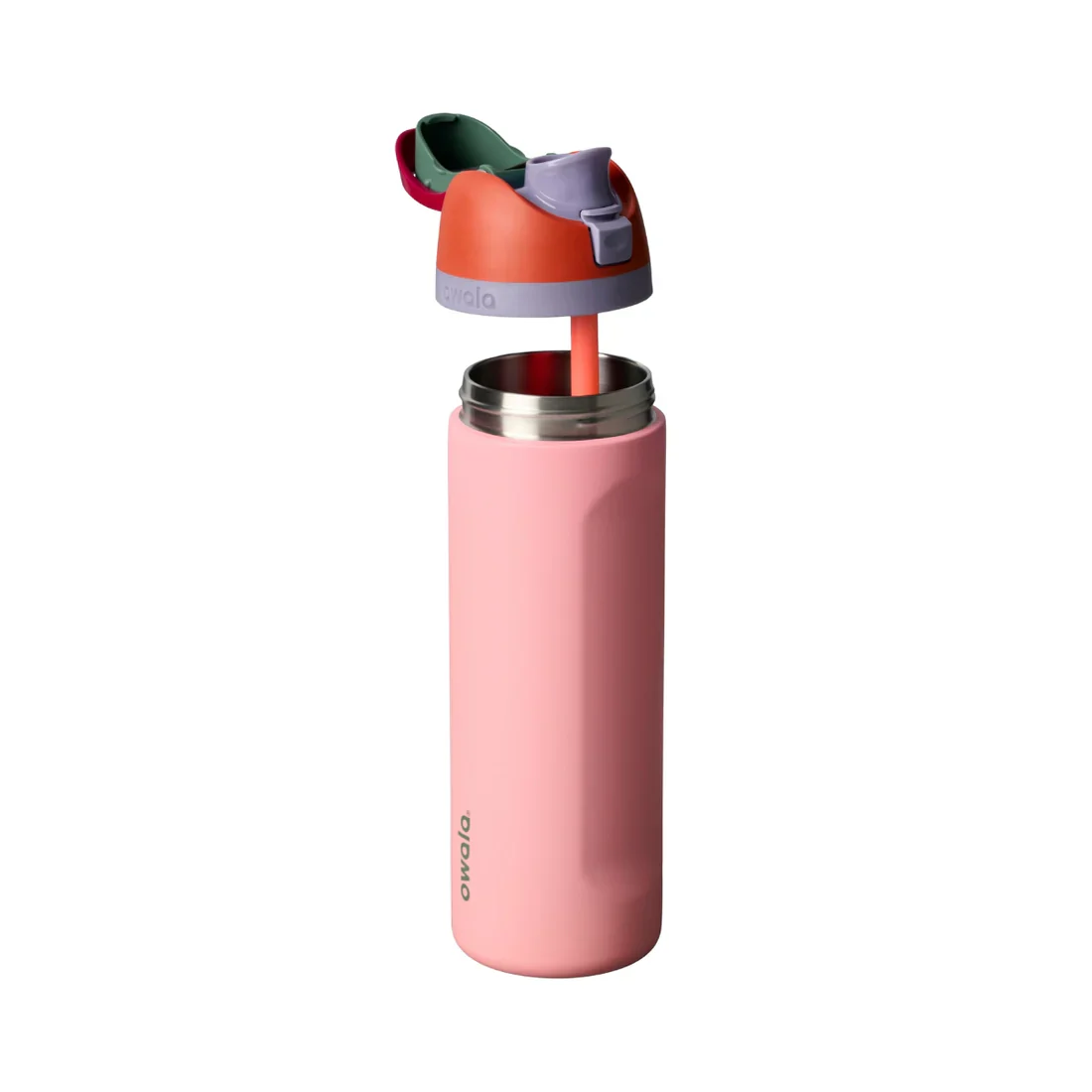 Owala FreeSip Stainless Steel Water Bottle 24oz Or 32oz, Sugar High {Red /Pink} - Image 3