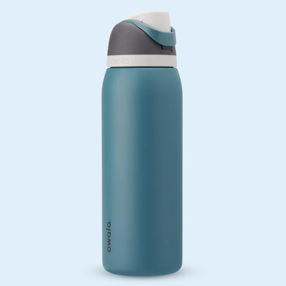 Owala FreeSip Stainless Steel Water Bottle 24oz, 32oz Or 40oz, Blue Oasis - Image 6