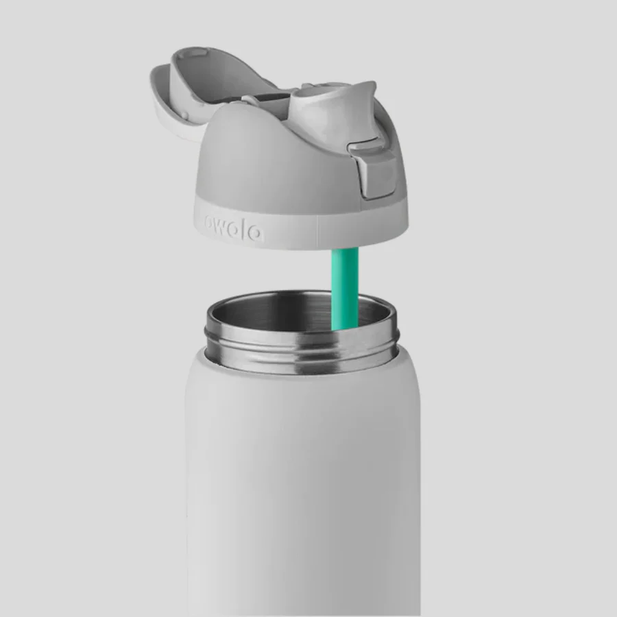 Owala FreeSip Stainless Steel Water Bottle 24oz, 32oz Or 40oz, Grayt (Dark Grey) - Image 5