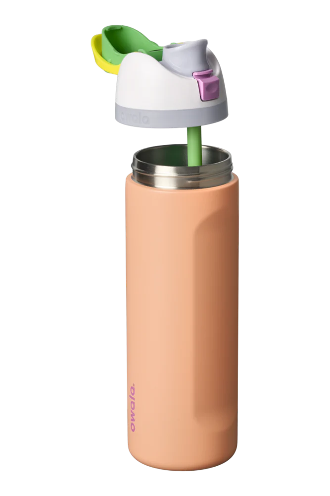 Owala FreeSip Stainless Steel Water Bottle 24oz Or 32oz, Peachy Keen - Image 5