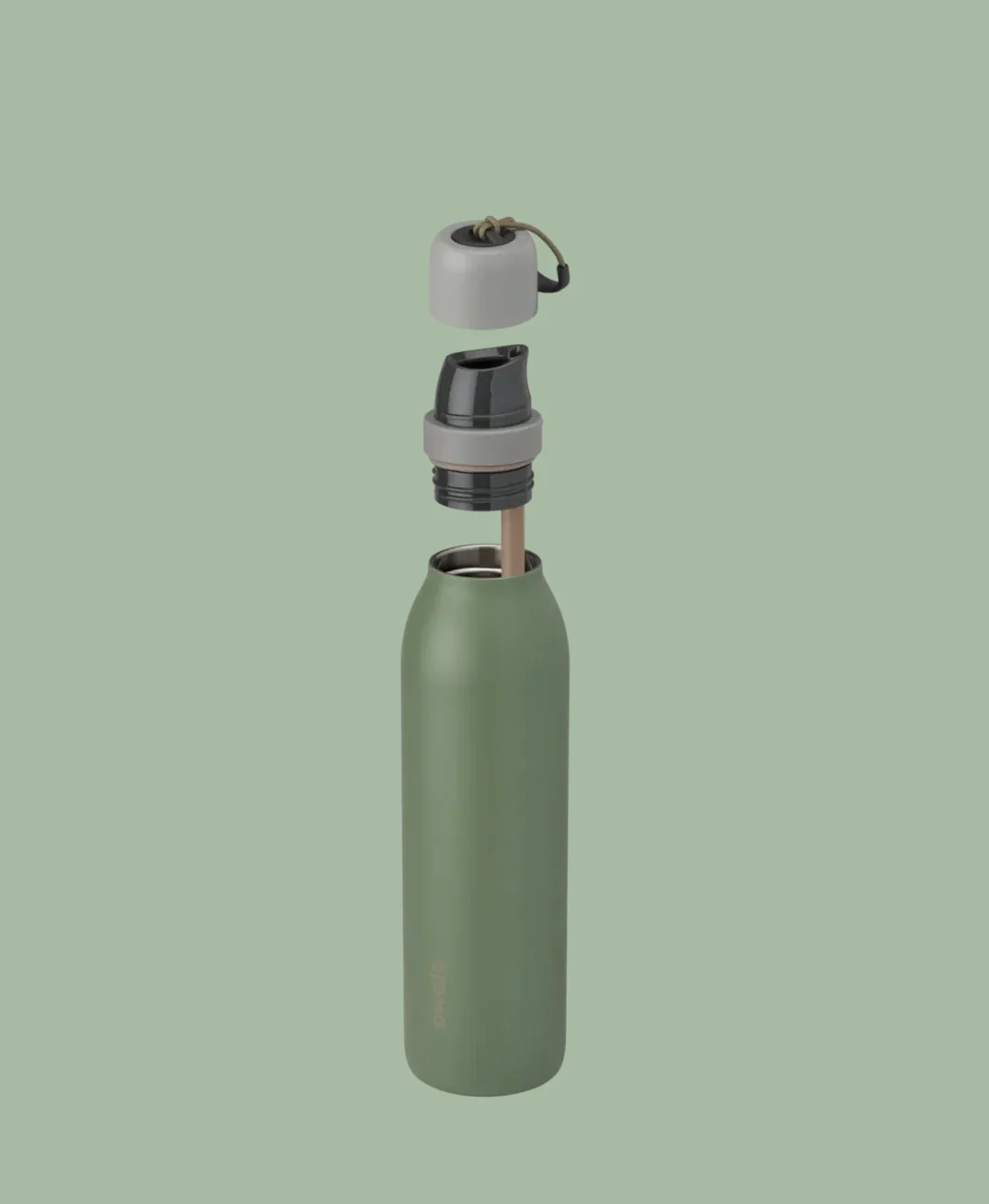 Owala FreeSip Twist Stainless Steel Water Bottle 24oz, Green House - Image 4