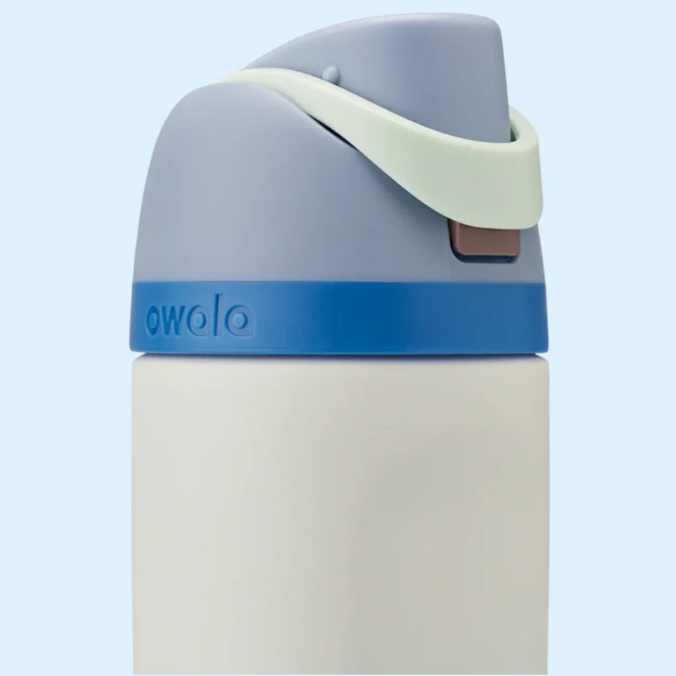 Owala Kids' FreeSip Stainless Steel Water Bottle 16oz, Snow Dragon - Image 5
