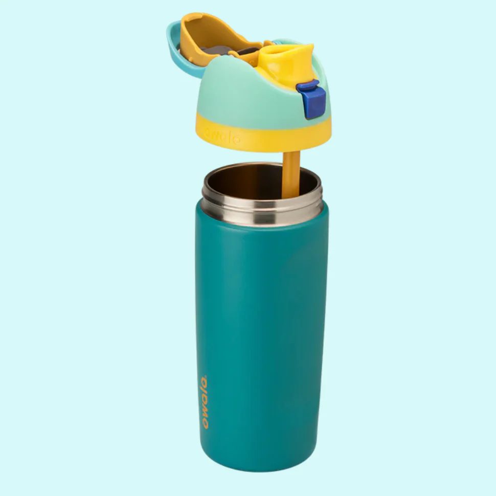 Owala Kids' FreeSip Stainless Steel Water Bottle 16oz, Splishy Splashy - Image 2