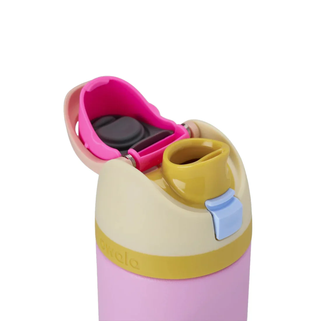 Owala Kids' FreeSip Stainless Steel Water Bottle 16oz, Tutti Frutti {Yellow/Pink} - Image 3