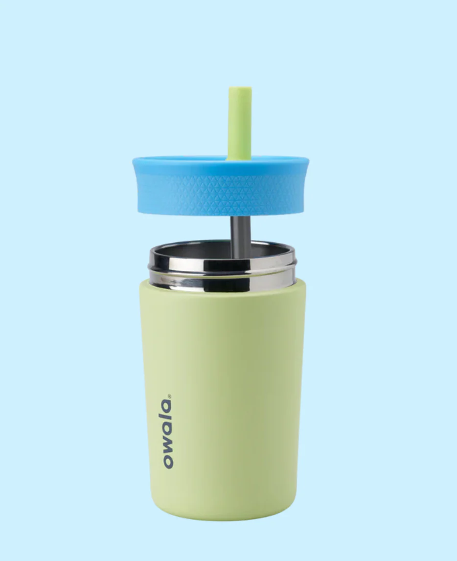 Owala Kid's Tumbler Stainless Steel 12oz, Spill Resistant & Insulated, Turtley Awesome - Image 3