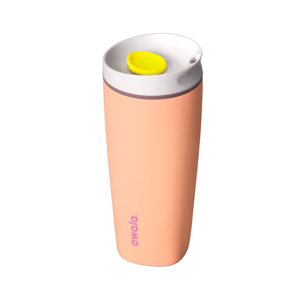 Owala SmoothSip® Slider Stainless Steel Tumbler 12oz Or 20oz, Peachy Keen