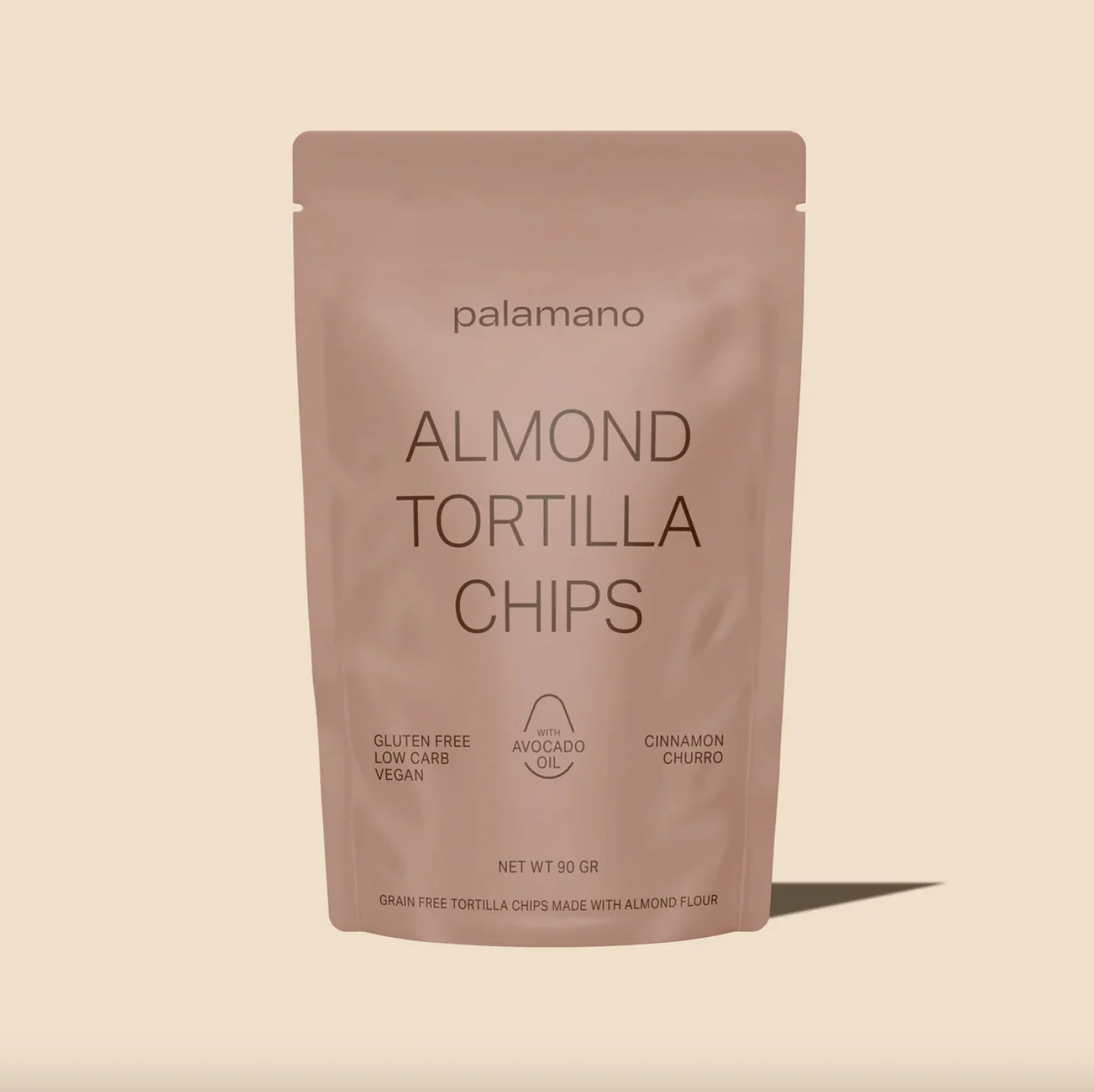Palamano Almond Tortilla Chips Cinnamon Churro 90g, Gluten Free