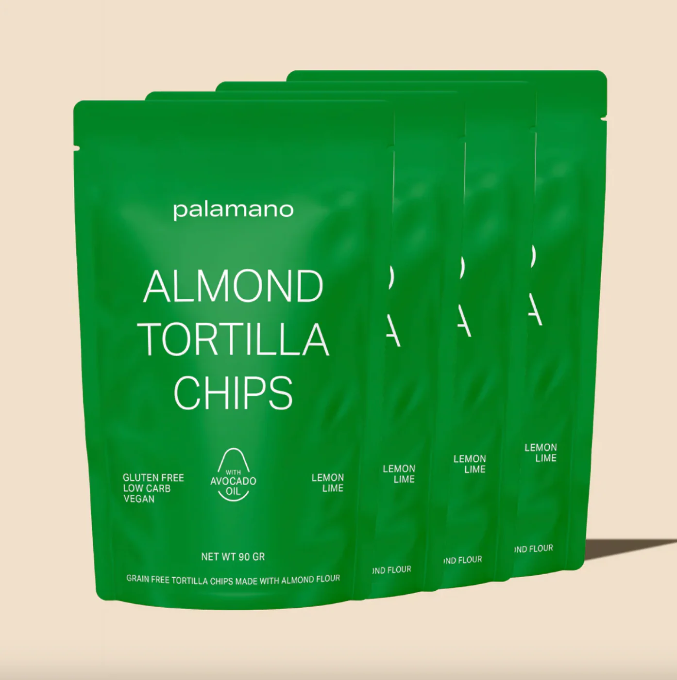Palamano Almond Tortilla Chips Lemon Lime 90g, Gluten Free - Image 2