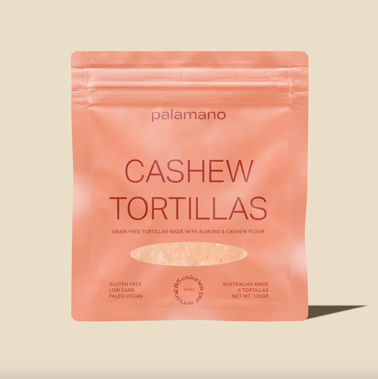 Palamano Cashew Tortillas 5pk, Grain & Gluten Free