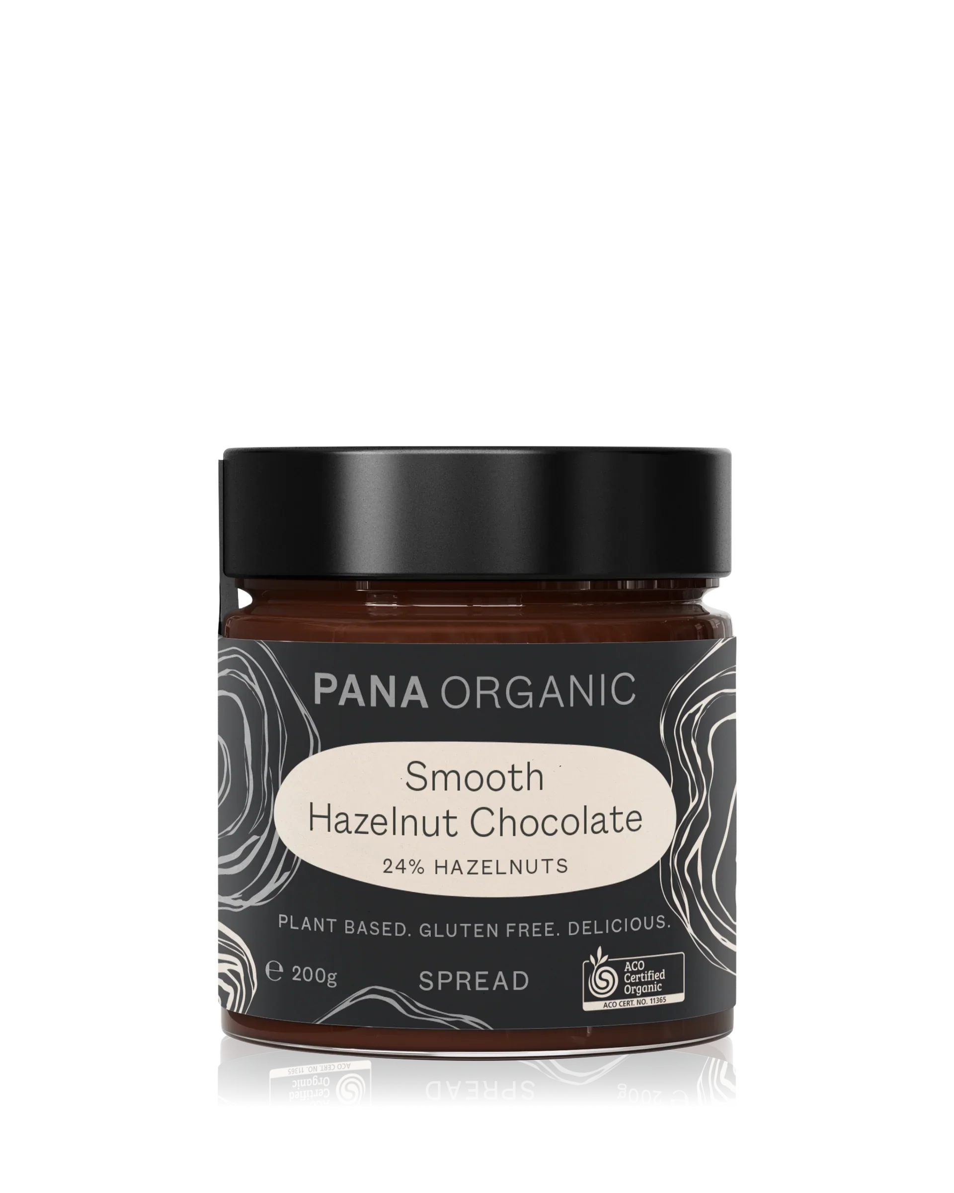 Pana Organic Certified Organic Smooth Hazelnut Chocolate Spread 200g, Perfectly Blended For The Ultimate Spread