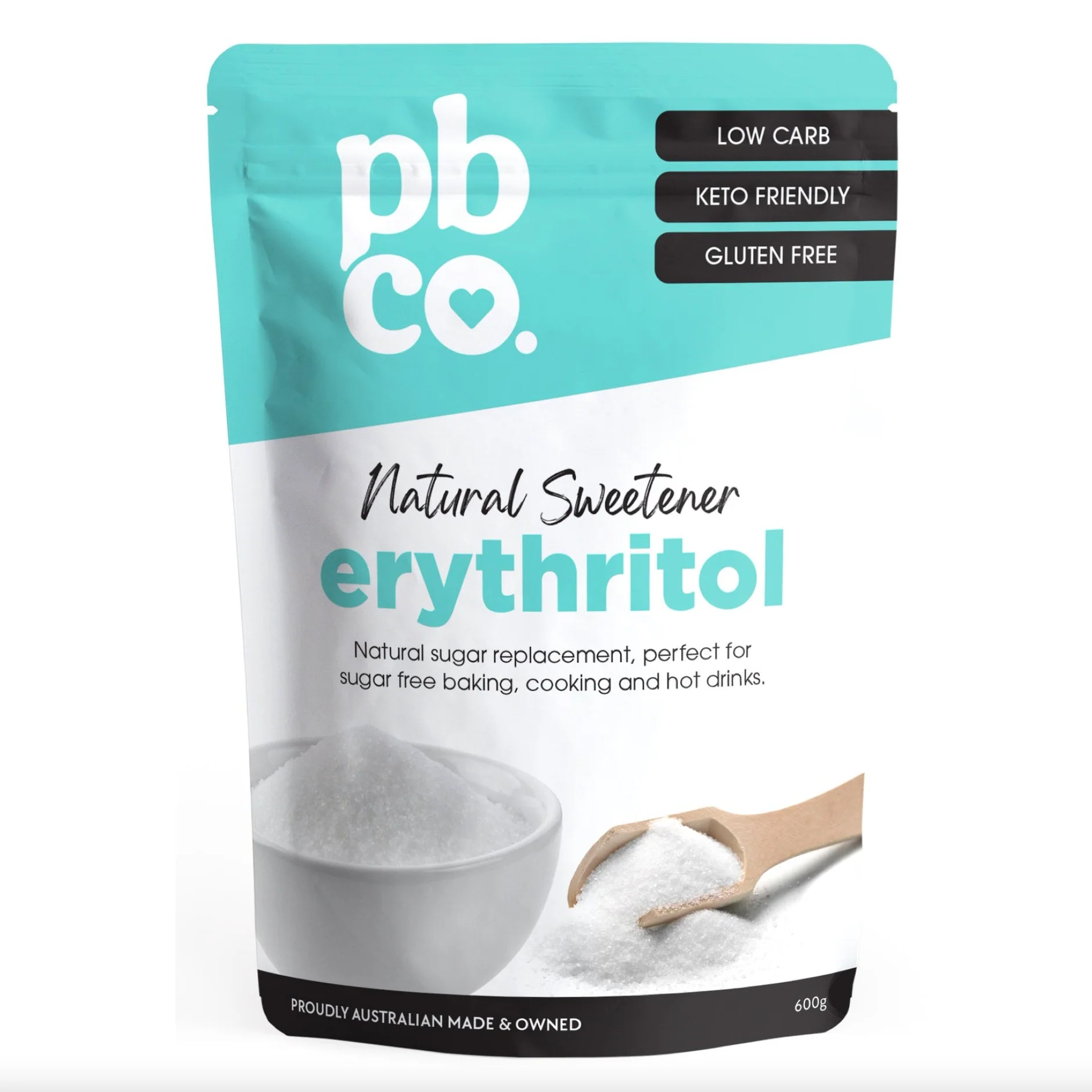 PBCo Natural Sweetener 600g, Erythritol