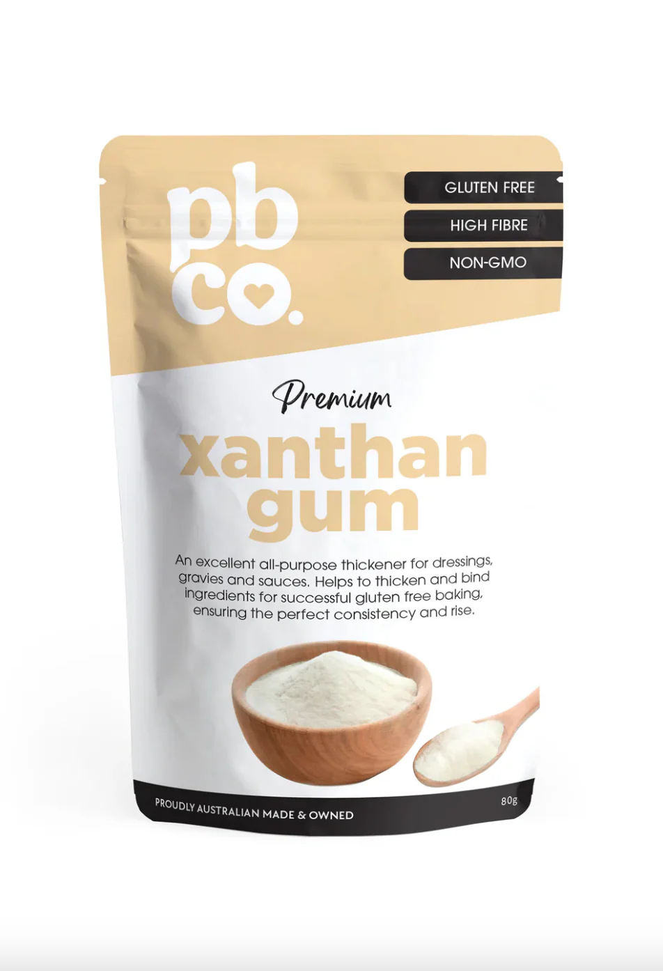 PBCo Premium Xantham Gum 80g, All-purpose Thickener